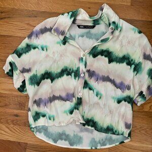 ZARA TIE DYE SHIRT MULTICOLOR